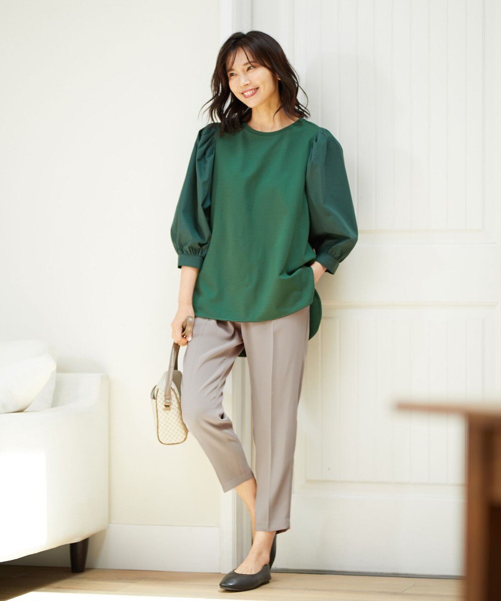 ANY 【ストレッチ/ウエストゴム】イージーケア美脚 パンツ 