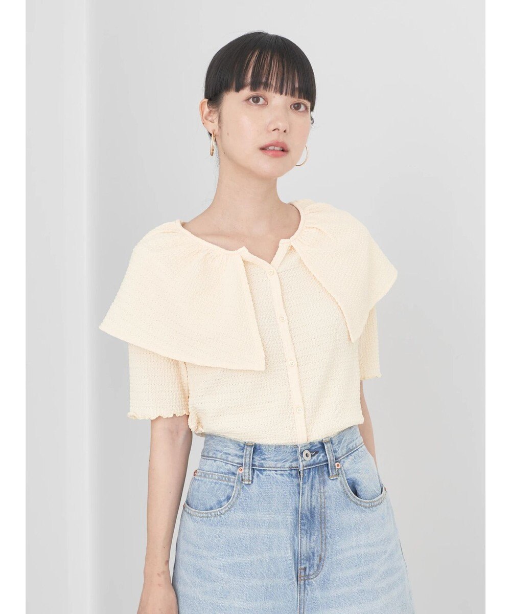 earth music&ecology ビッグカラーカットプルオーバー 