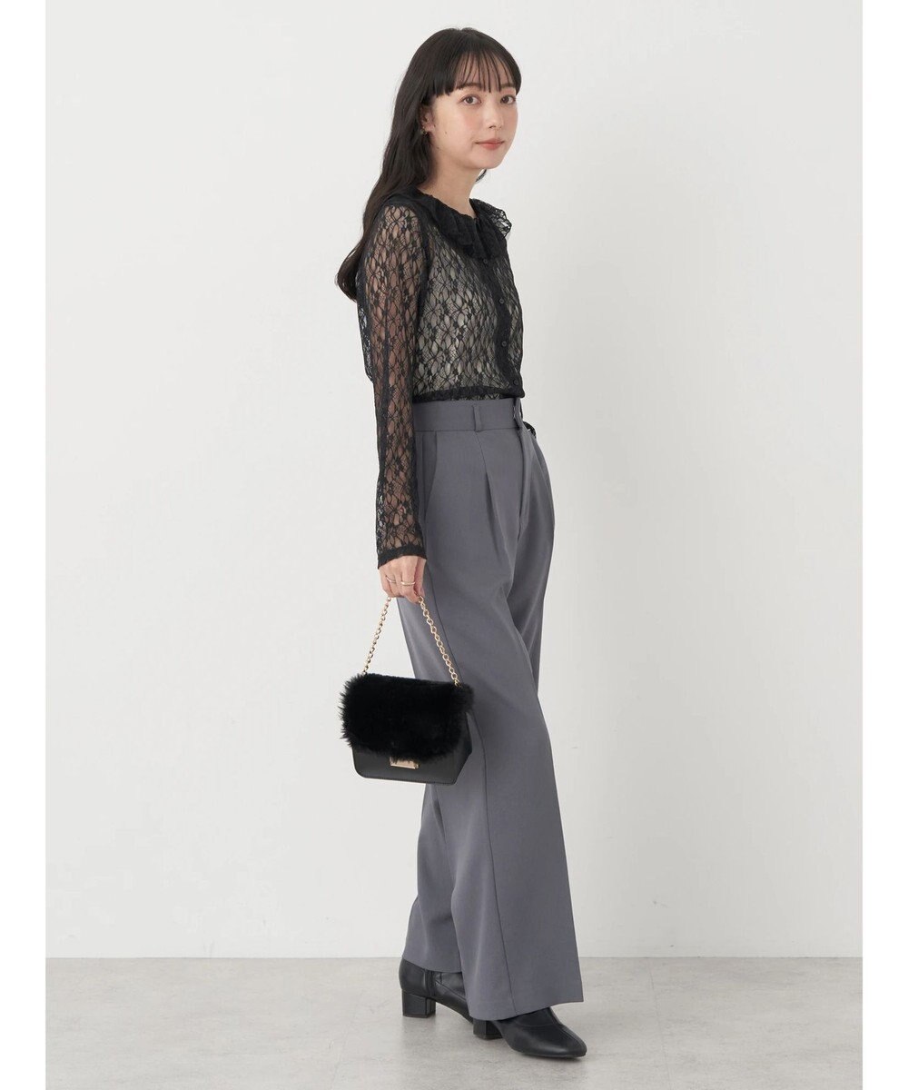 earth music&ecology ポコポコレースブラウス 