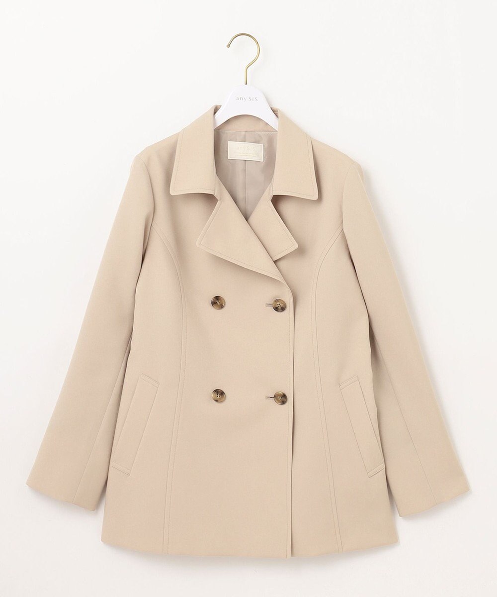 ANY SIS 【洗える】ベーシックハーフ トレンチコート 