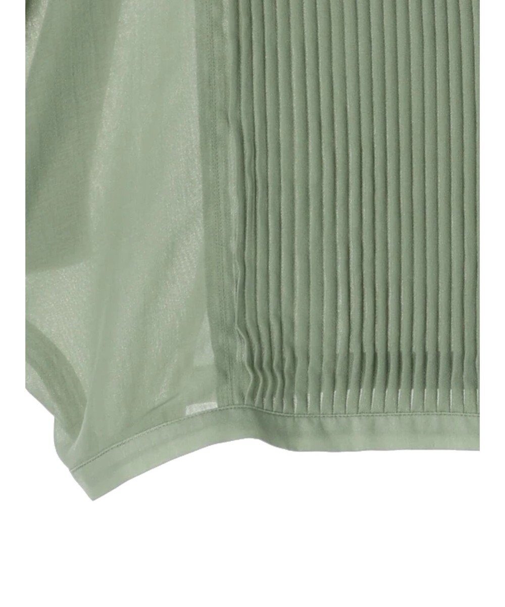 Green Parks ・ｆｕｒｒｙ　ｒａｔｅ　ピンタックボイルブラウス 