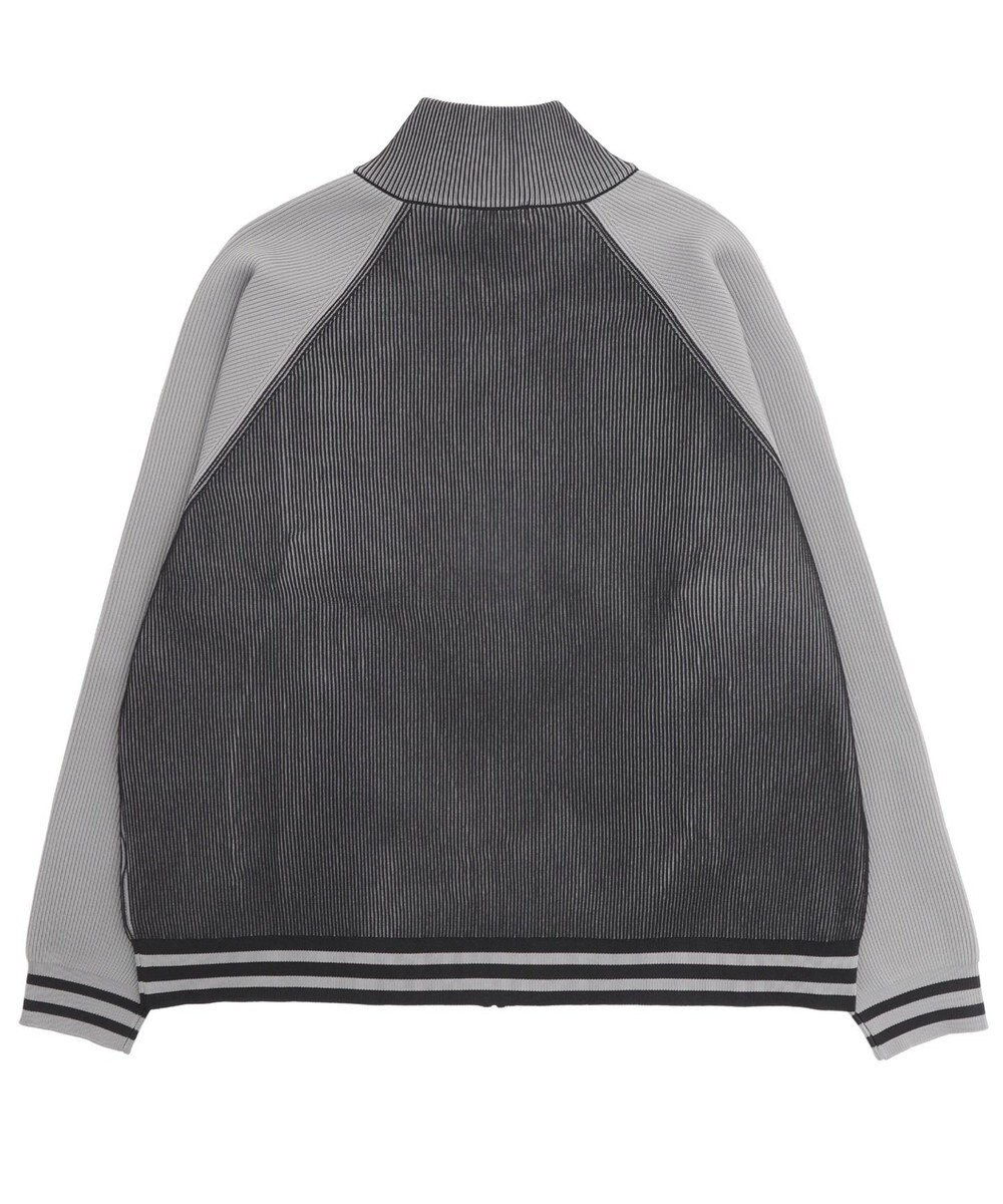 WEGO 【ユニセックス着用ITEM/MLサイズ展開】ラグラングラフィックニットブルゾン 