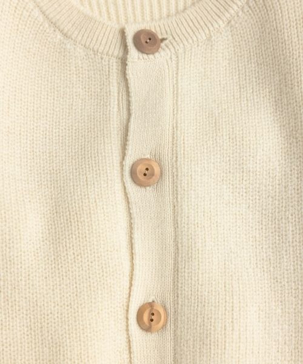 LENO CREW NECK CARDIGAN クルーネックカーディガン 