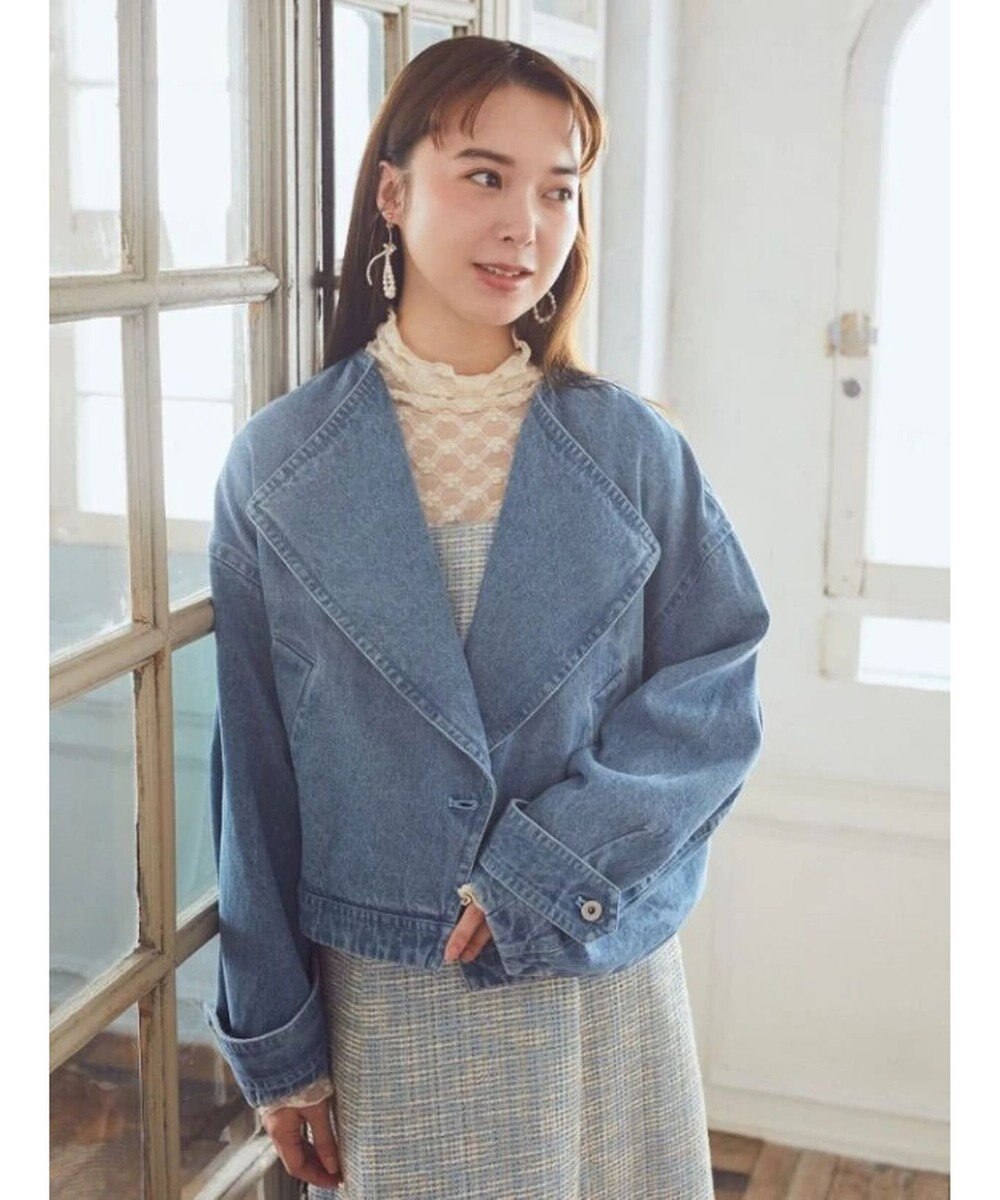 earth music&ecology ビッグカラーショートジャケット 