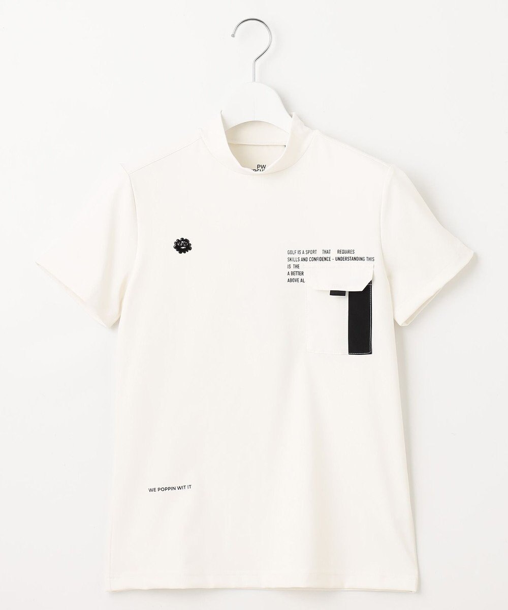 PW CIRCULUS 【UVカット / 吸水速乾 / 伸縮性抜群】【WOMEN】ポケットモック T ゴルフウェア レディース 