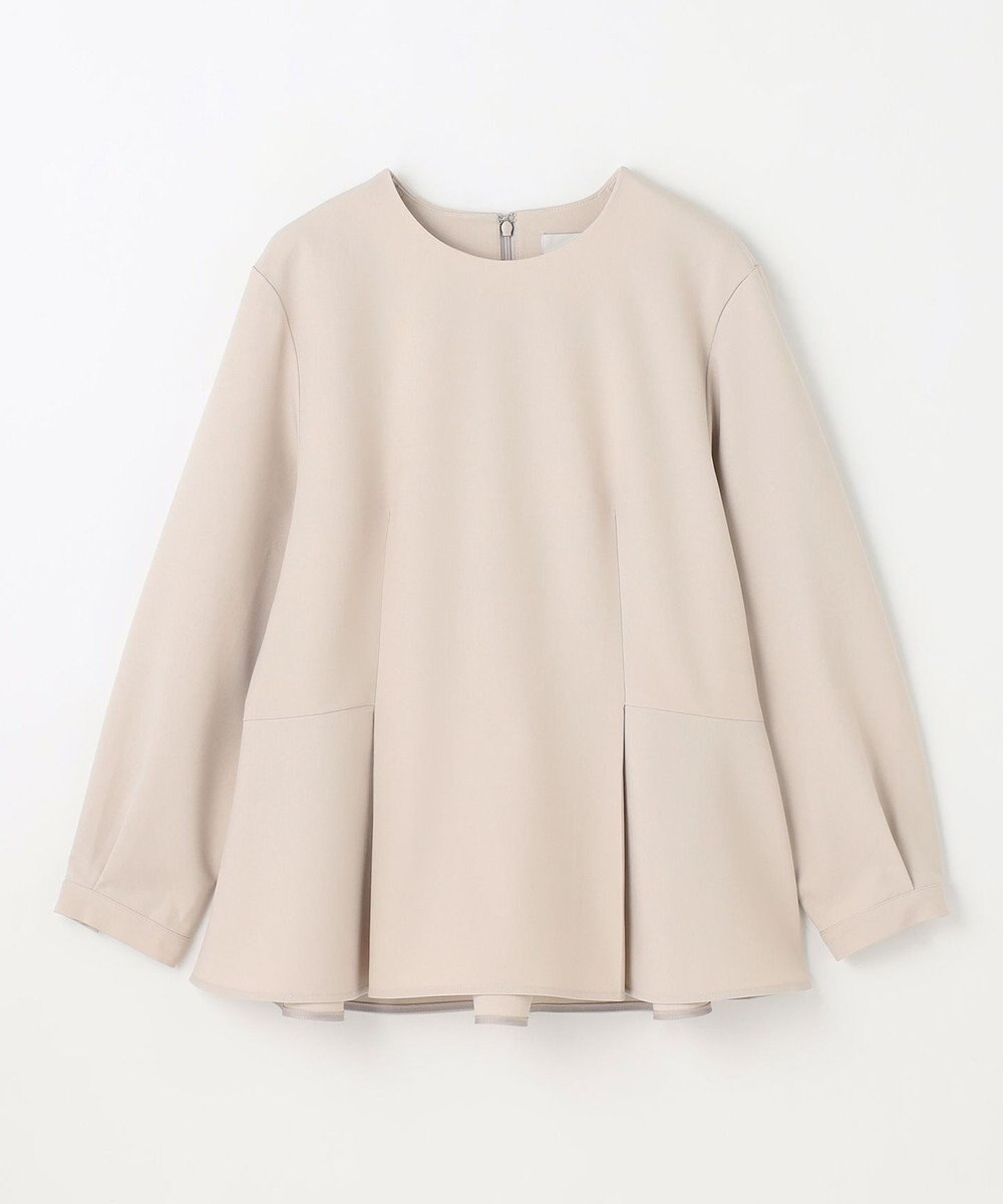 ANY L 【洗濯機可/ストレッチ/セットアップ可】イージーケアペプラムブラウス 