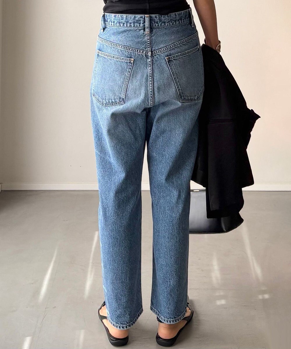 woadblue 【先行販売】SALUU サルー ストレートアンクル デニムパンツ ダメージ 