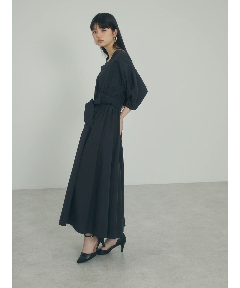 Green Parks ａ．ボリュームギャザーウエスト切替ワンピース 