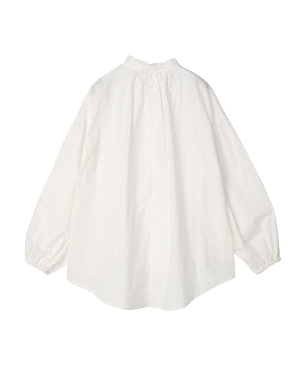 CRAFT STANDARD BOUTIQUE パールボタンピコフリルブラウス 