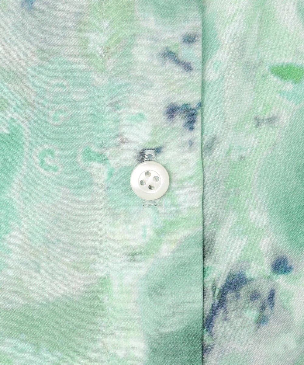 組曲 【前後着用可】ピオニーシフォンプリント ボウタイブラウス 