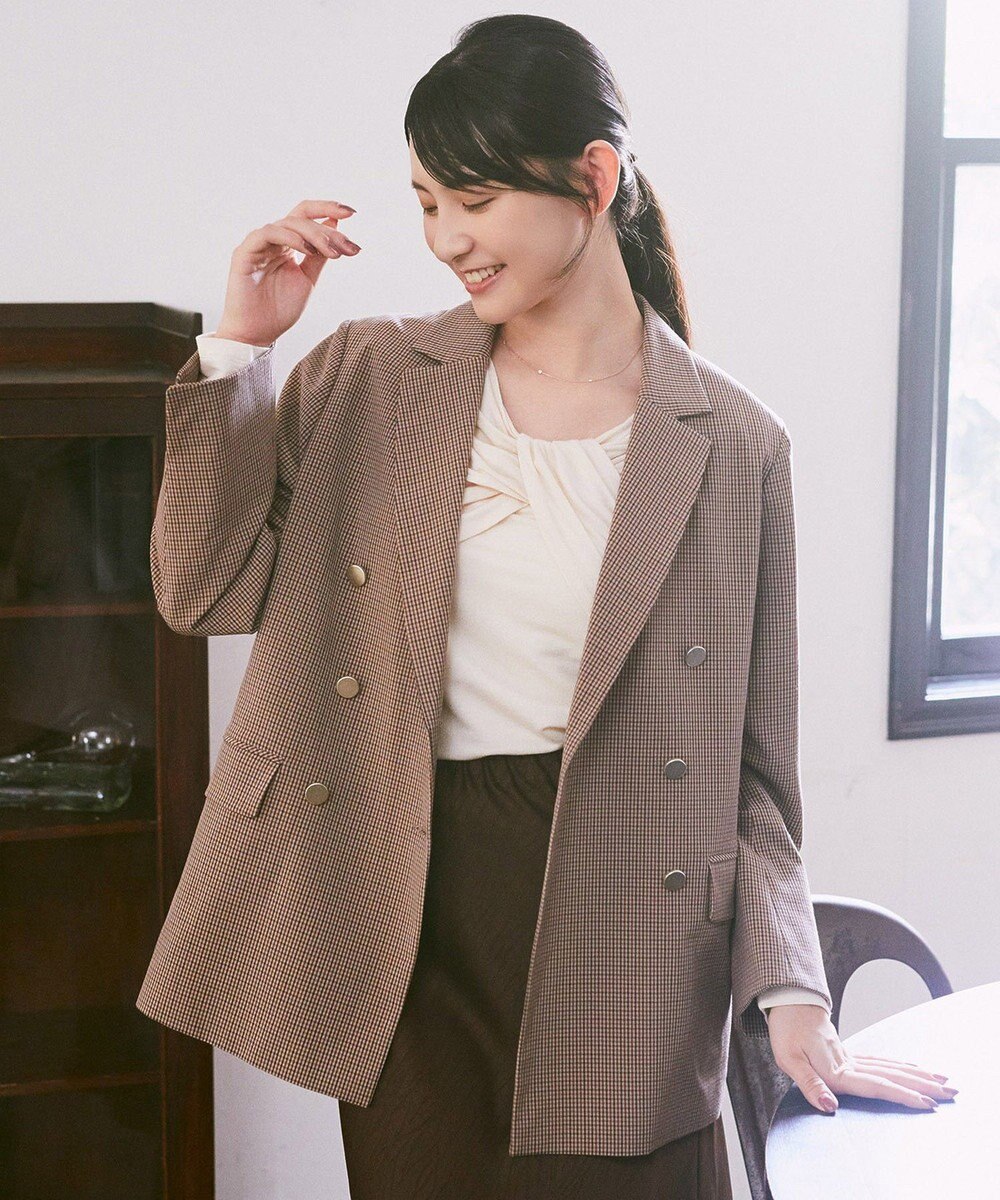 earth music&ecology リボンライクドレーププルオーバー 