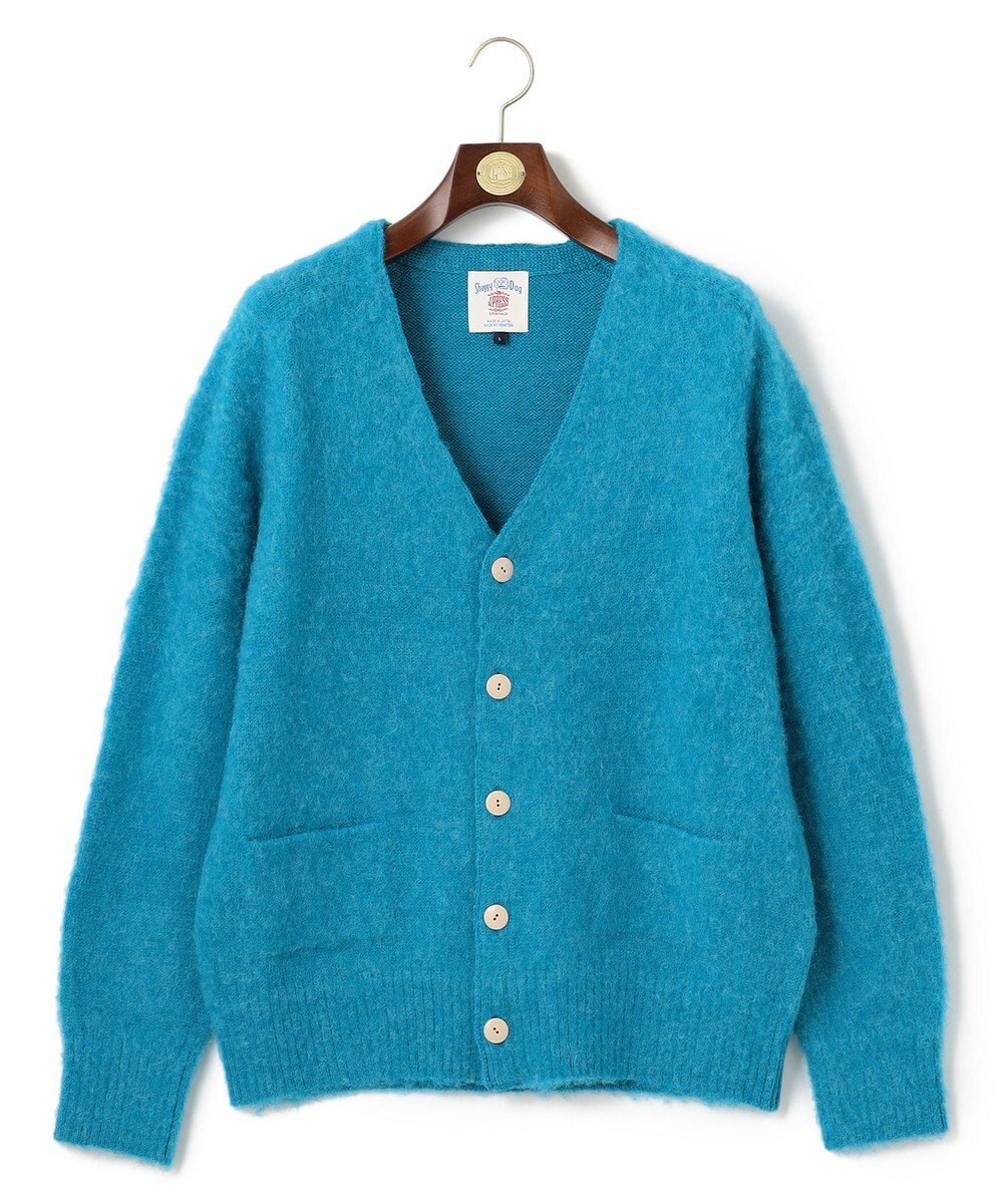 J.PRESS MEN 【J.PRESS ORIGINALS】SHETLAND WOOL SHAGGY SADLE CARDIGAN 