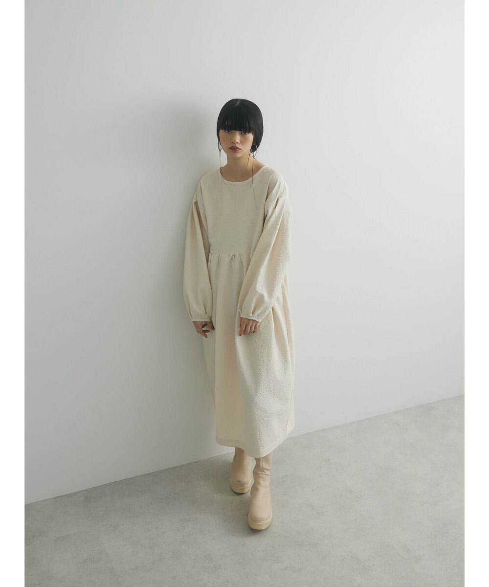 Green Parks armonia. エンボスタックコクーンワンピース 