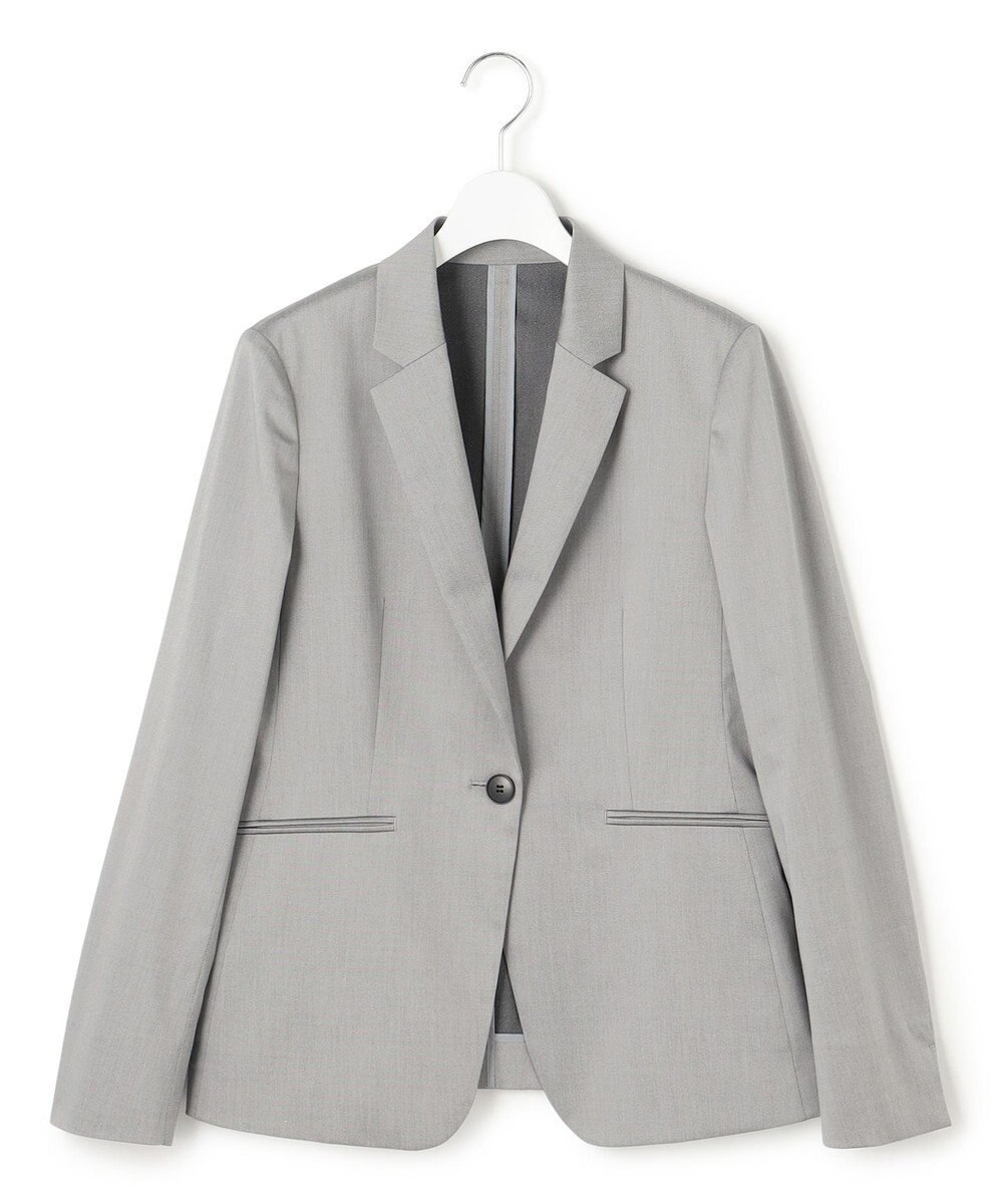 23区 S 【セットアップ対応/洗える】ストレッチシャンブレー テーラードジャケット 