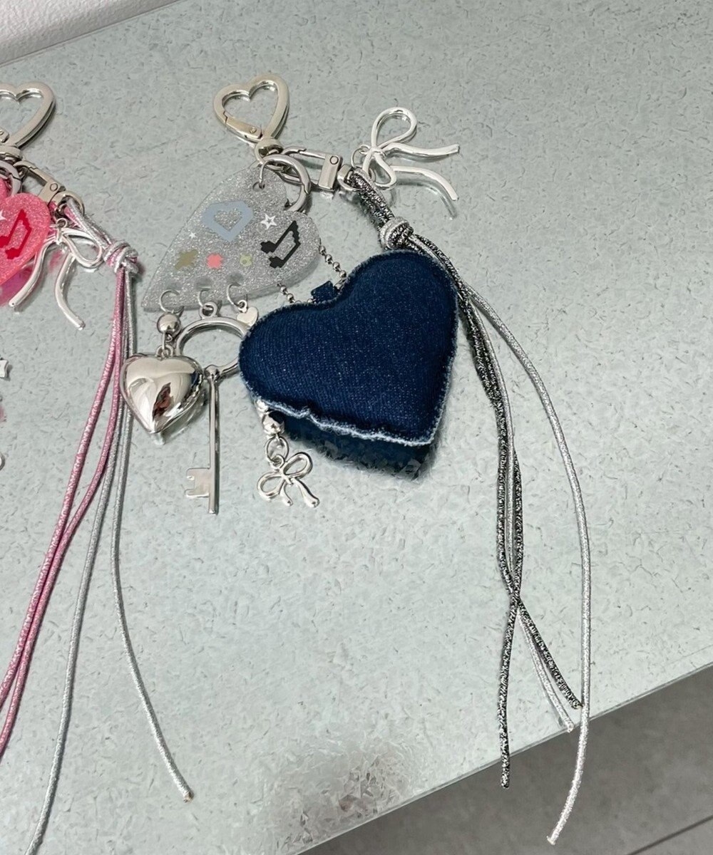 WEGO デニムモチーフセットキーホルダー 