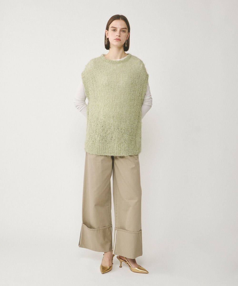 GRACE CONTINENTAL フィルムヤーンニットベスト 