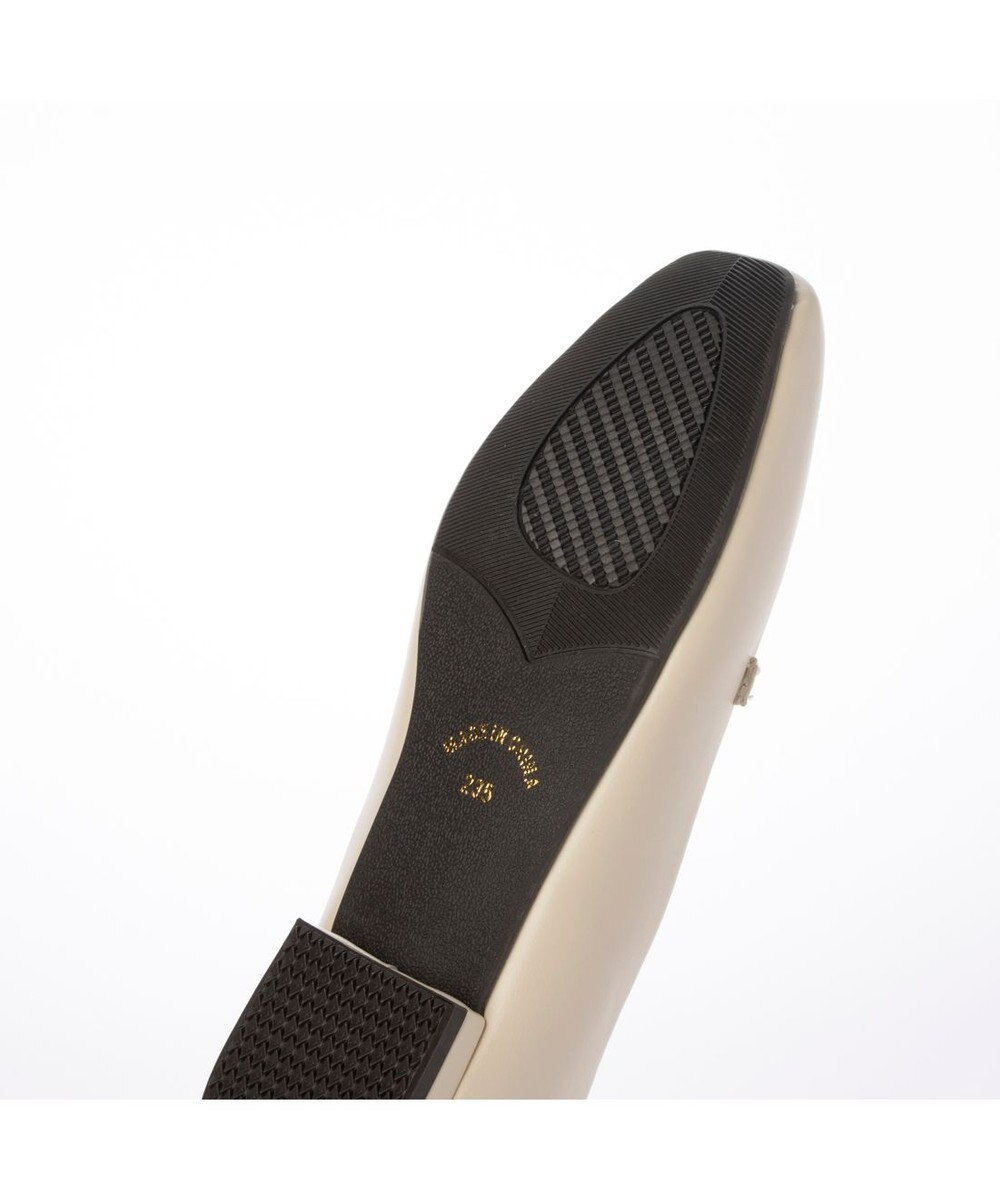 MODE ET JACOMO <noyau>スクエアトゥビット付きヒールローファー 