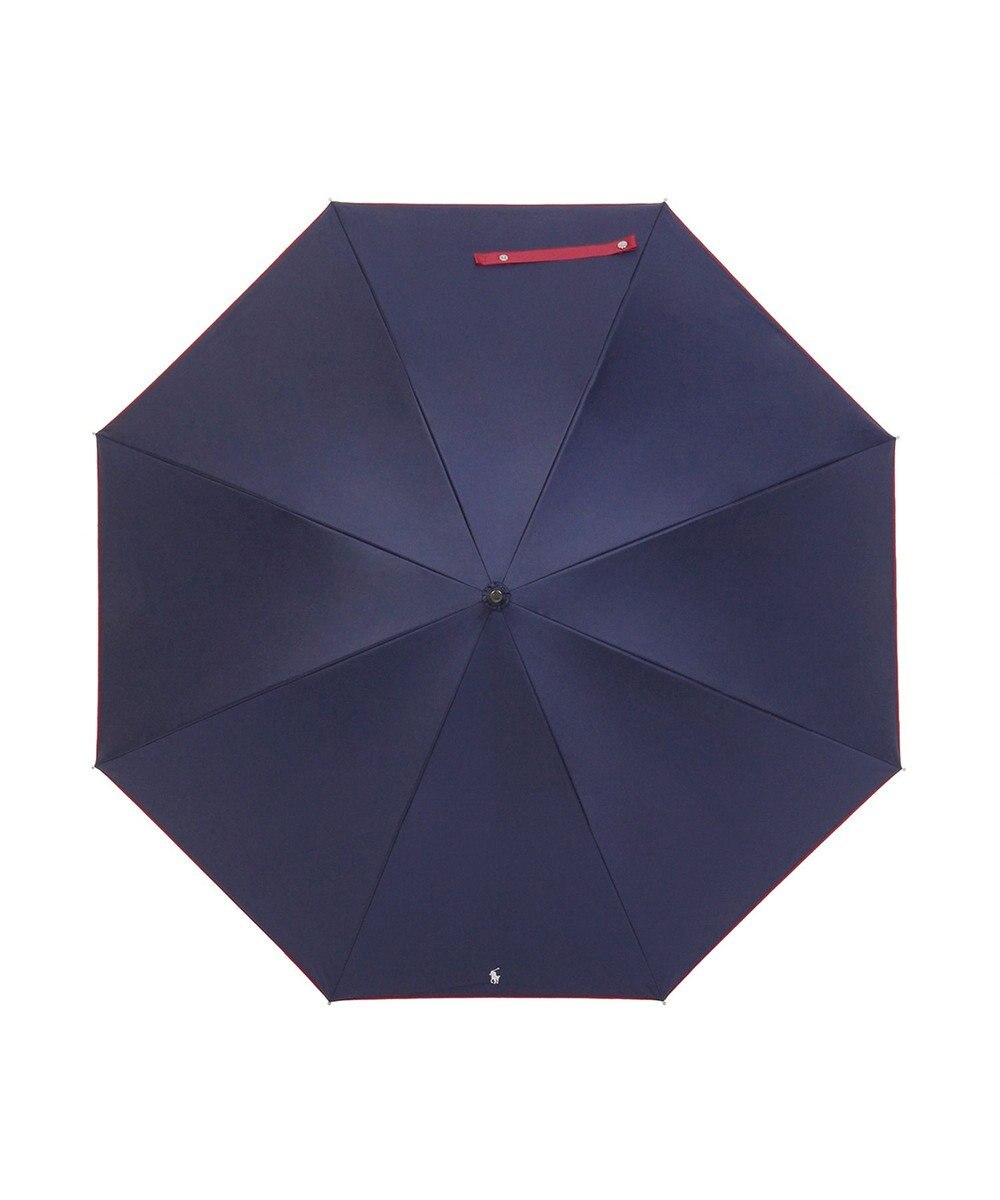 MOONBAT 【WEB限定/遮光率100%/遮熱/UV】POLO RALPH LAUREN（ポロ ラルフローレン）晴雨兼用日傘 無地 オーバーロック刺繍 長傘 