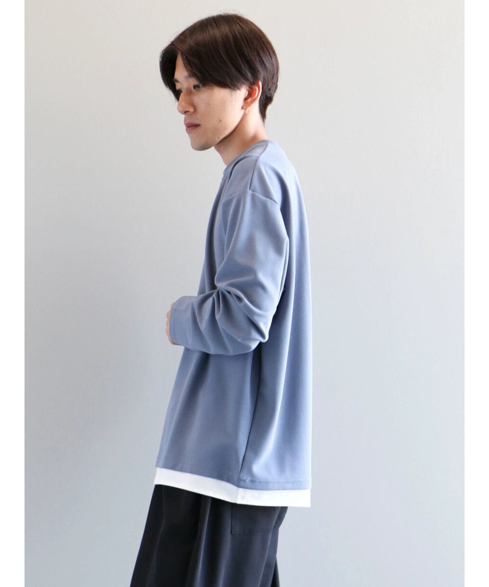 CRAFT STANDARD BOUTIQUE 梨地カットフェイクレイヤードＬ／Ｓ　ＴＥＥ 