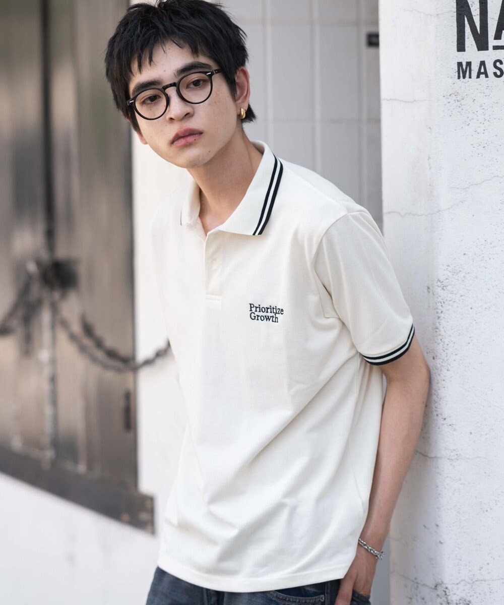 WEGO 【ユニセックス着用ITEM/MLサイズ展開】ワンポイント刺繍カノコポロ（SS） 