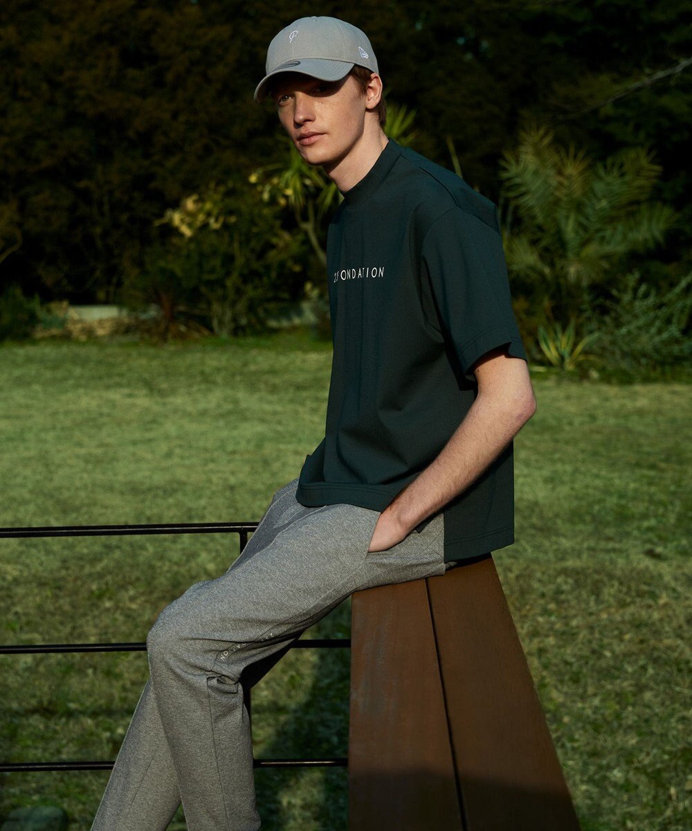 23区GOLF 【MEN】【23Fondation】半そで モックネックシャツ 