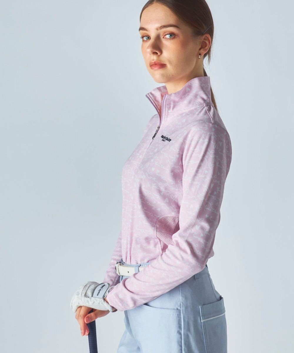 FILA GOLF／marie claire 【marie claire SPORT】 ハーフZIP長袖シャツ 