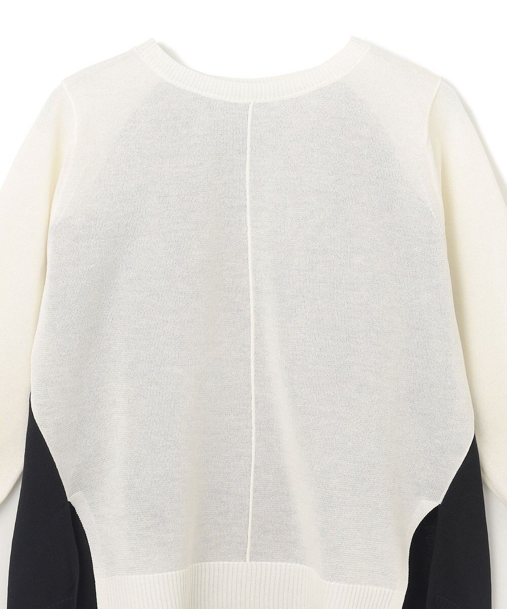 GRACE CONTINENTAL バイカラークルーニットトップ 