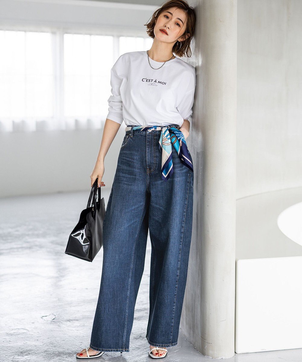 23区 L 【見上愛さん着用/RED CARD TOKYO×23区】カーヴィー デニム パンツ 