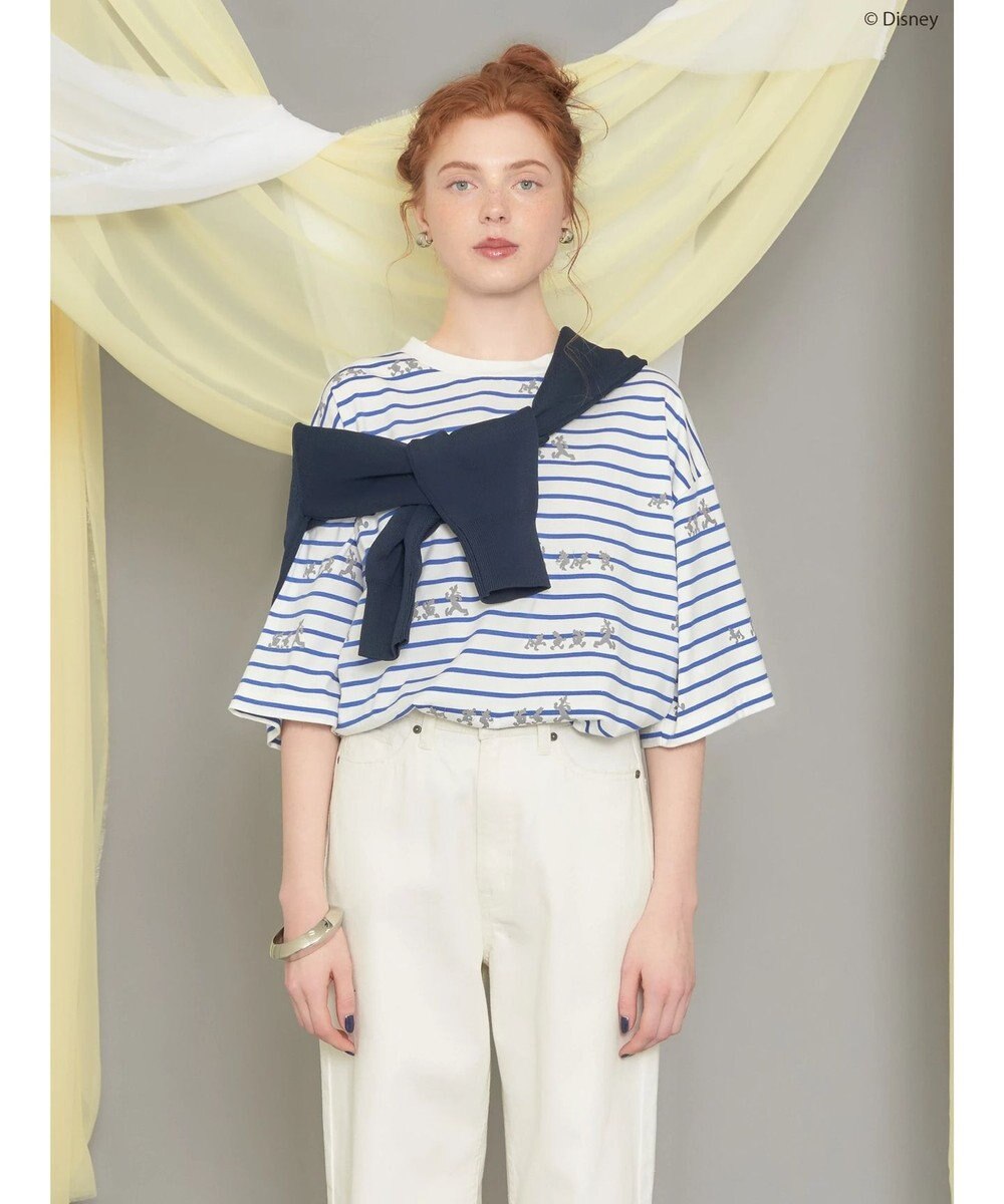 AMERICAN HOLIC 発砲プリントボーダーＴシャツ／Ｄｉｓｎｅｙ 