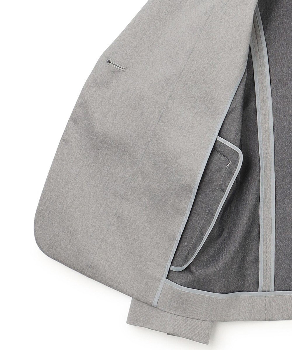 23区 【セットアップ対応/洗える】ストレッチシャンブレー テーラードジャケット 