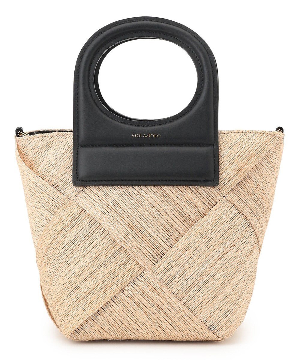 23区 VIOLAｄORO アバカ メッシュ  2WAY バケットバッグ 