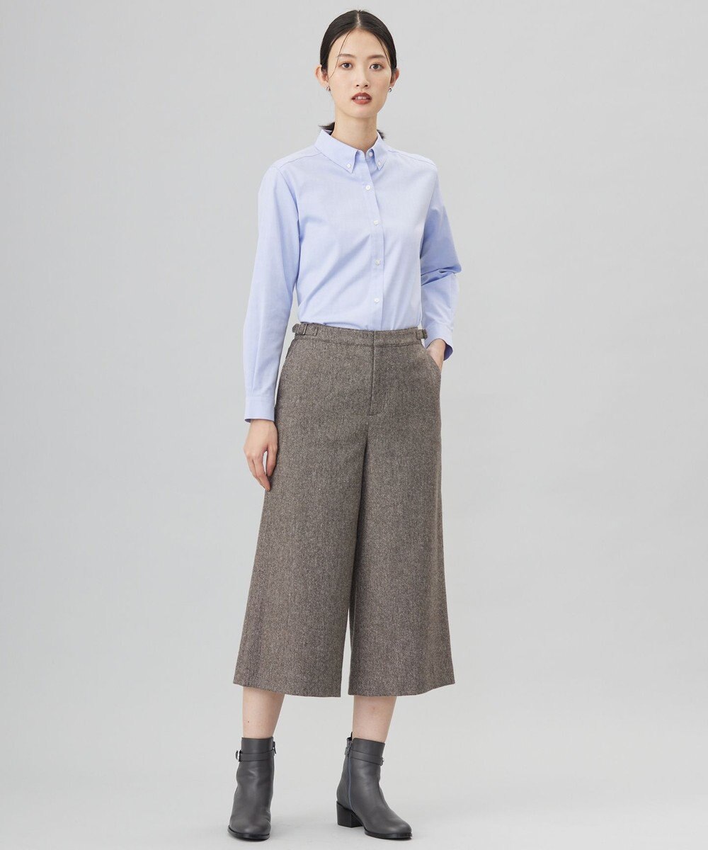 J.PRESS LADIES 【洗える】PINオックス ボタンダウン シャツ 