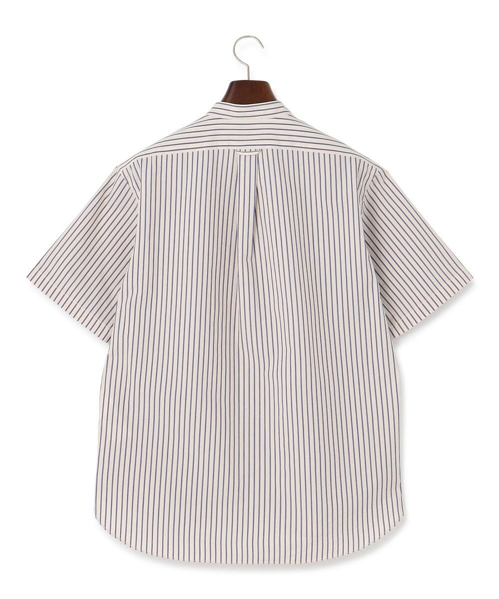 J.PRESS MEN 【KING SIZE】【クールマックス】サッカー マルチストライプ バンドカラーシャツ 