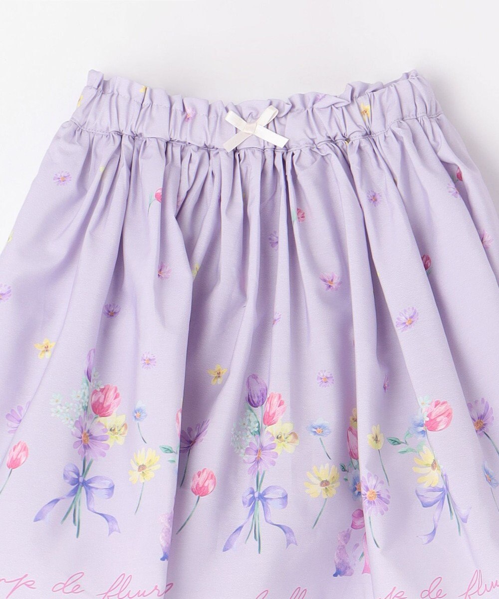 ANY KIDS フラワー ブーケ プリント スカパン 