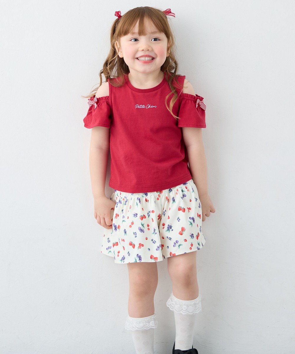 ANY KIDS 【綿100%】オンオフショルダー Tシャツ 