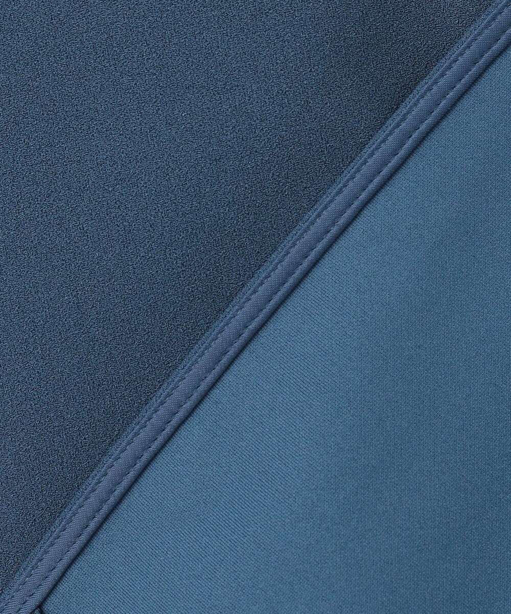 ICB マラボーテＷジョーゼット ボウタイ付きシャツカラートップス 