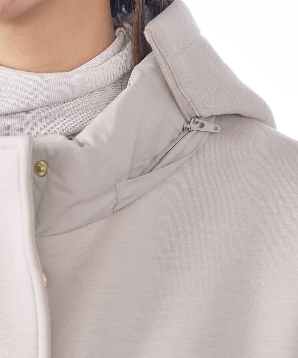 Tiaclasse ファイバーダウン×ダンボール異素材ロングコート 