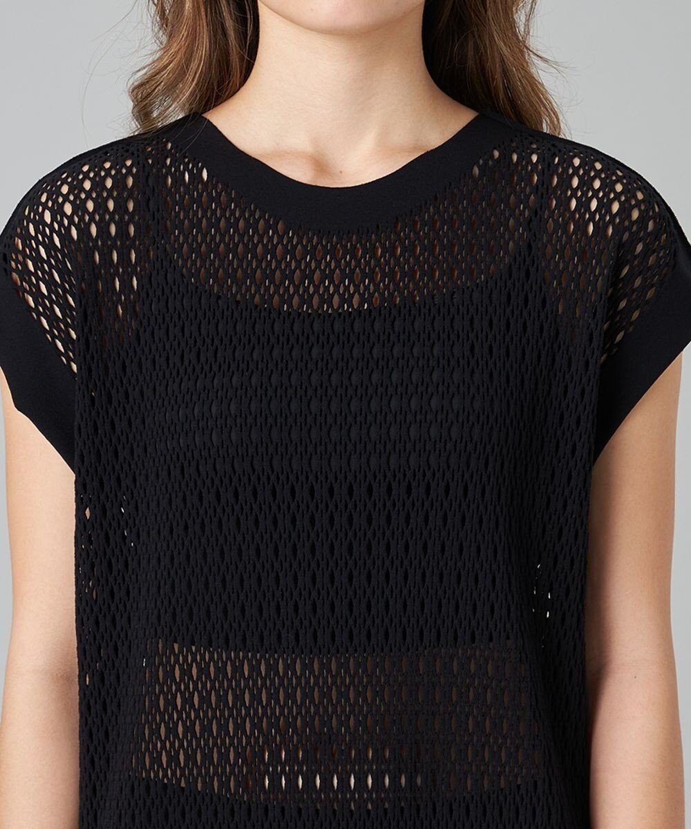 Chacott Chacott BALANCE【ノーソイングニット】メッシュニットワンピース 