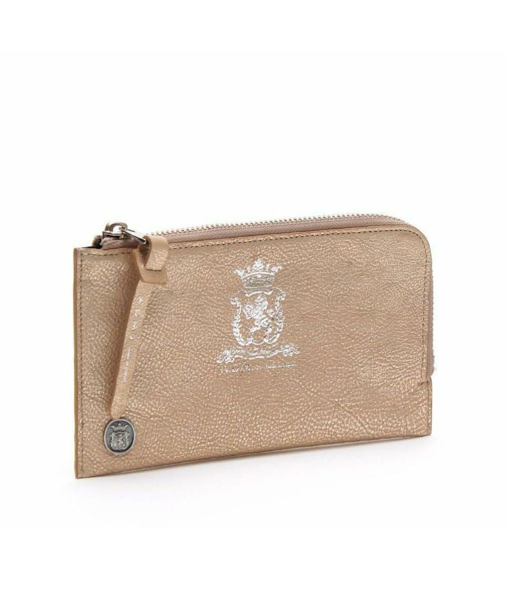 A.D.M.J. 【牛革】メタリックレザー/オーガナイザーパース 