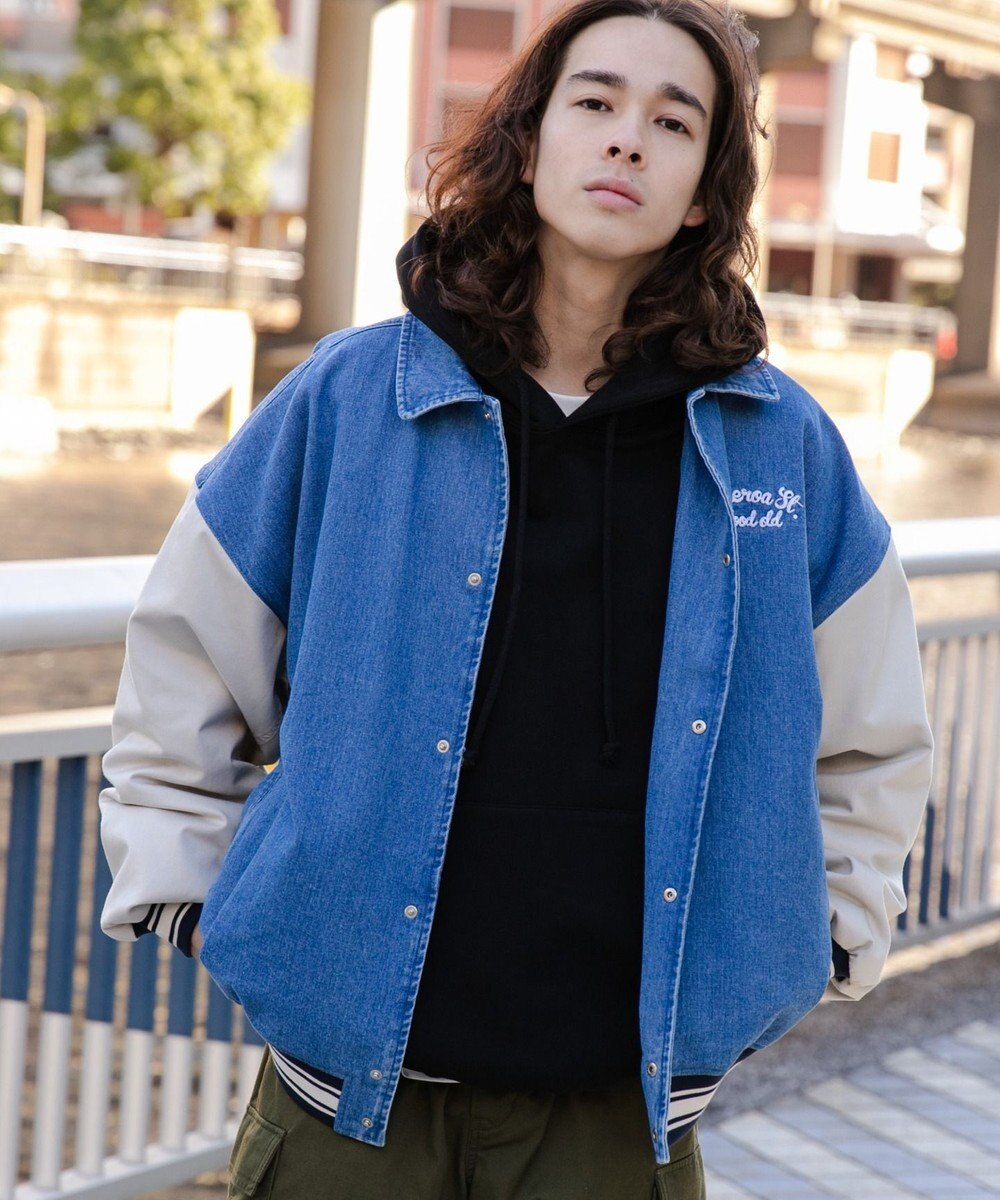 WEGO デニムスタジャン 