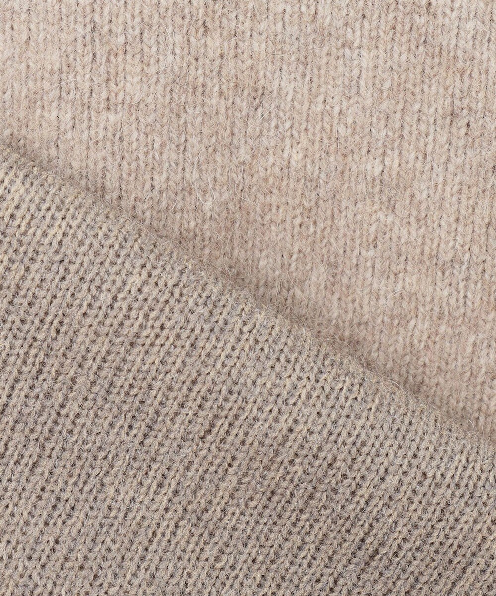 23区 ラクーンブレンドダブルフェイス ニット フーディー 