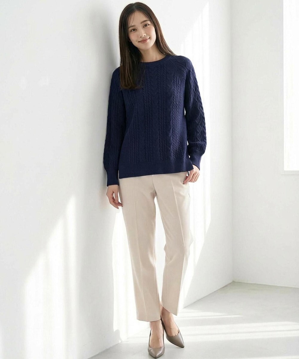 ANY SIS S ケーブル ニット プルオーバー 