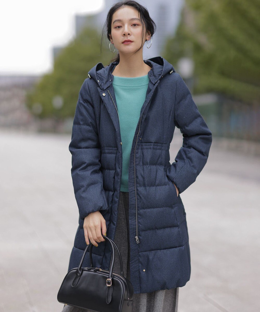 組曲 ライトタフタロング ダウン 