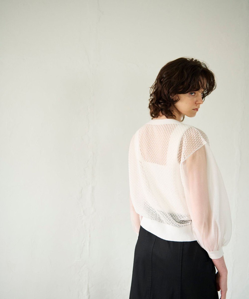 GRACE CONTINENTAL シアードルマンニットカーディガン 