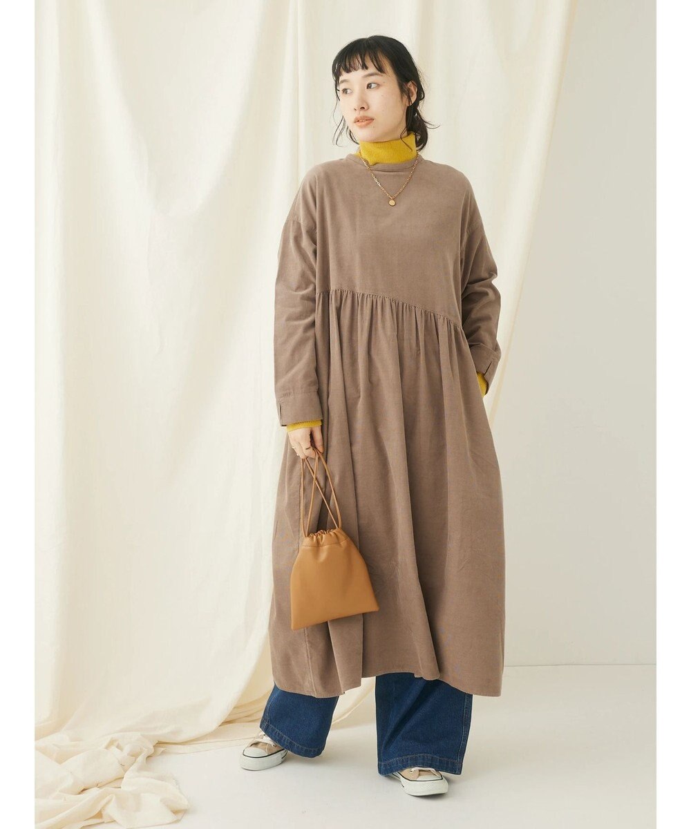 CRAFT STANDARD BOUTIQUE コーデュロイアシンメトリーワンピース 