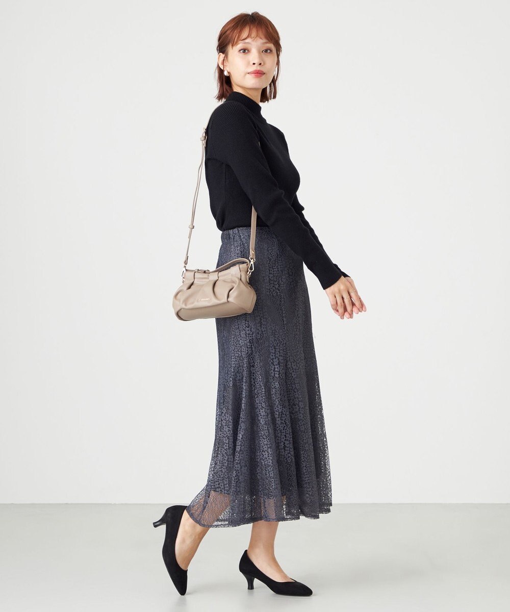 LA BAGAGERIE シープレザー　ギャザーミニマムバッグ 