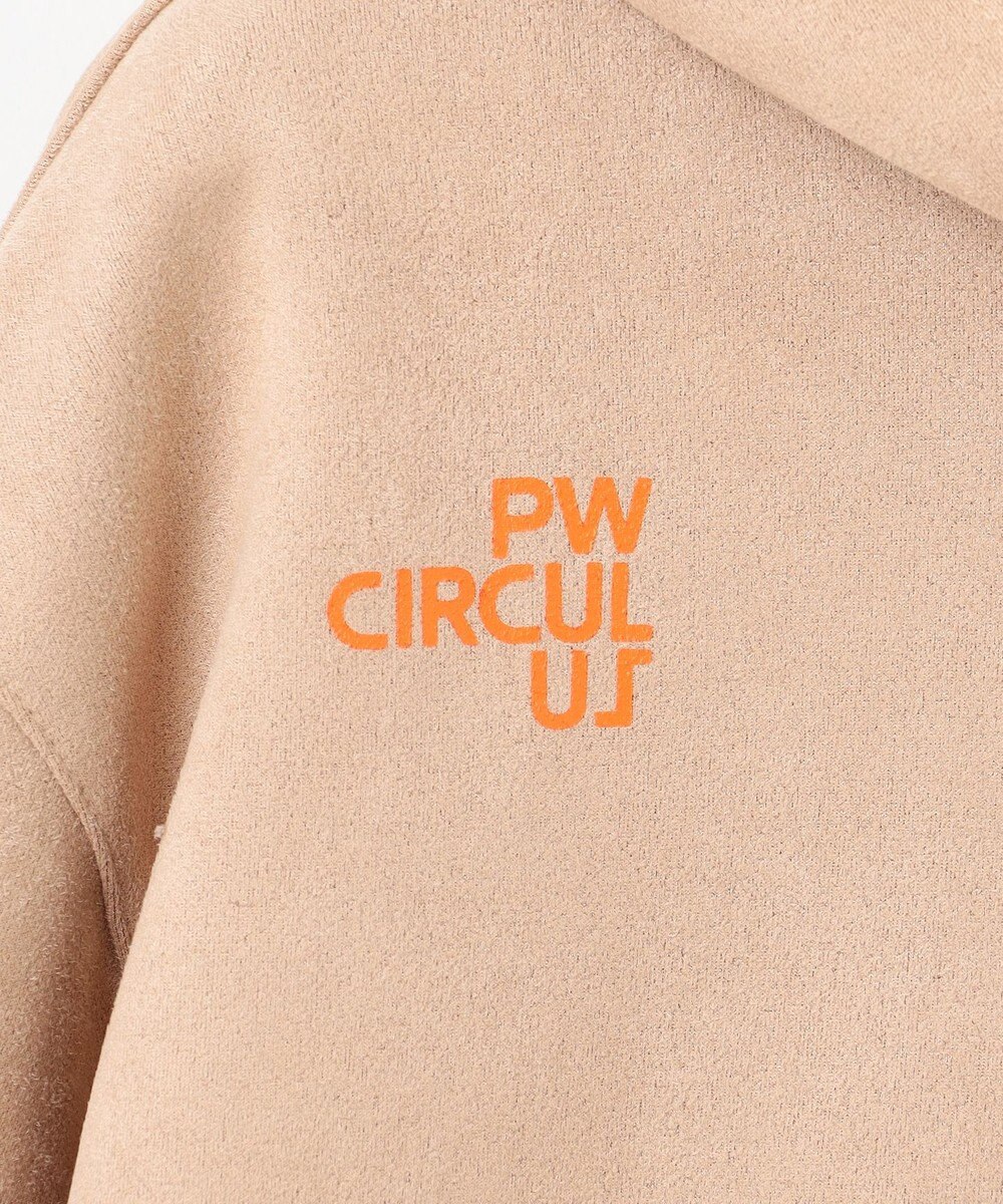 PW CIRCULUS 【WOMEN】スエード調 デタッチャブルフーディ 