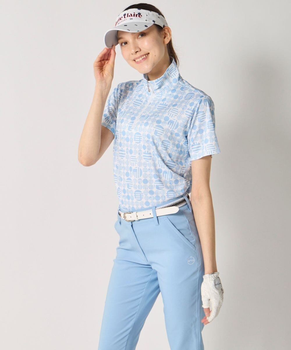 FILA GOLF／marie claire 【Marie claire sports】ハーフジップ半袖シャツ 