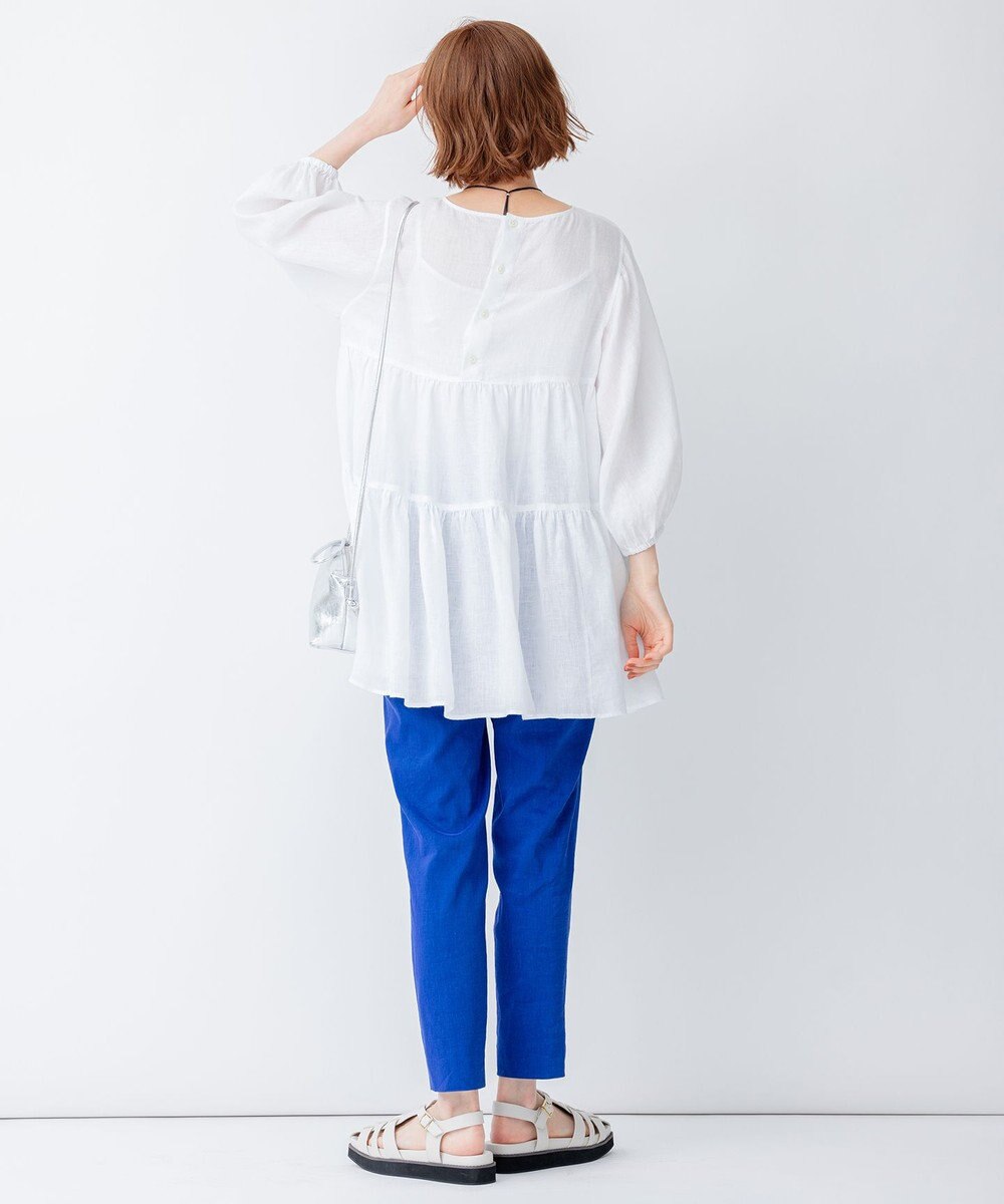 23区 【STORY7月号掲載】LIBECO ティアード チュニック ブラウス 