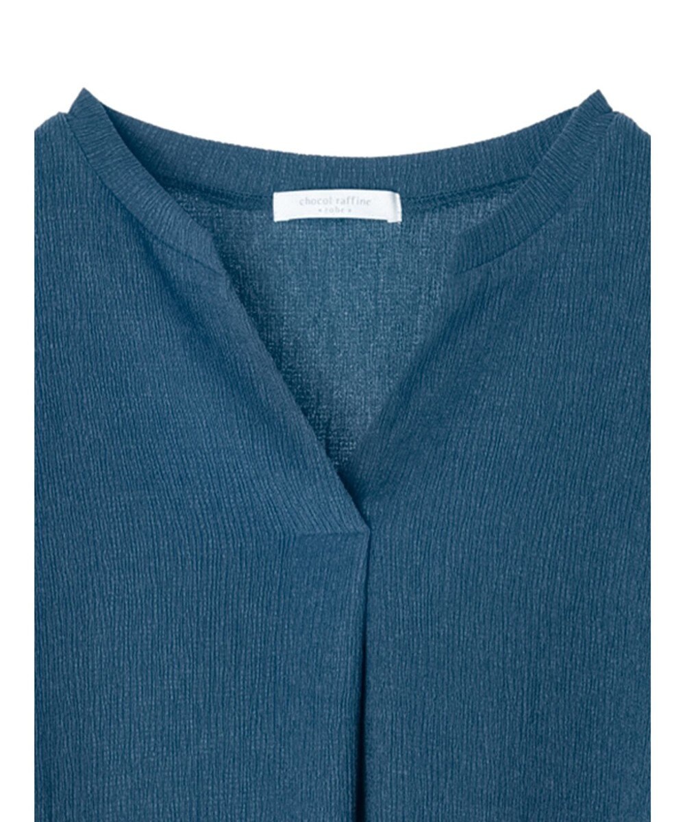 Green Parks ５分袖スキッパーカットチュニック 